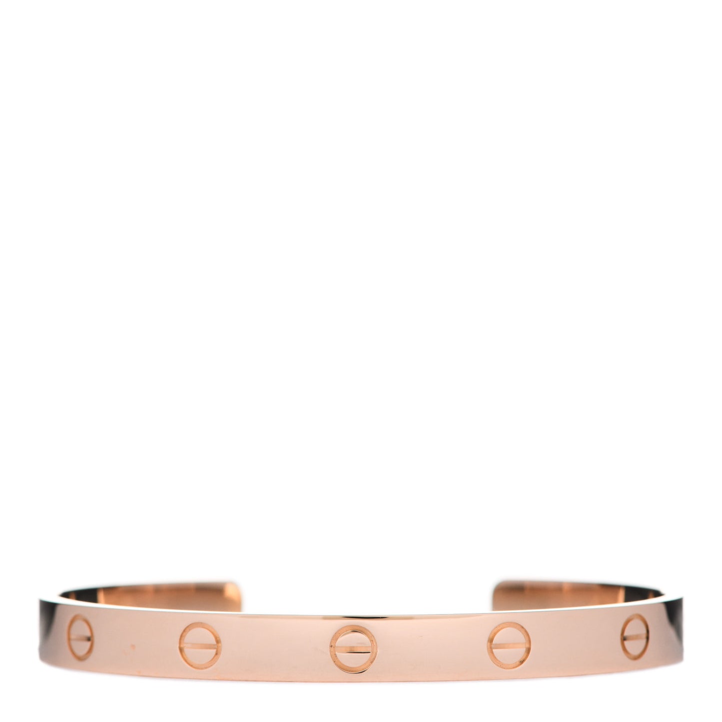 18K Pink Gold LOVE Cuff Bracelet 18