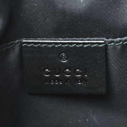 Gucci Canvas Web Tiger Embroidered Messenger Bag Black 8 of 9