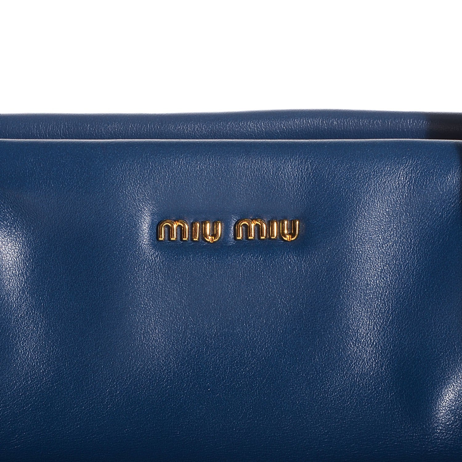 Miu Miu Vitello Soft Tote Cobalto 9 of 9