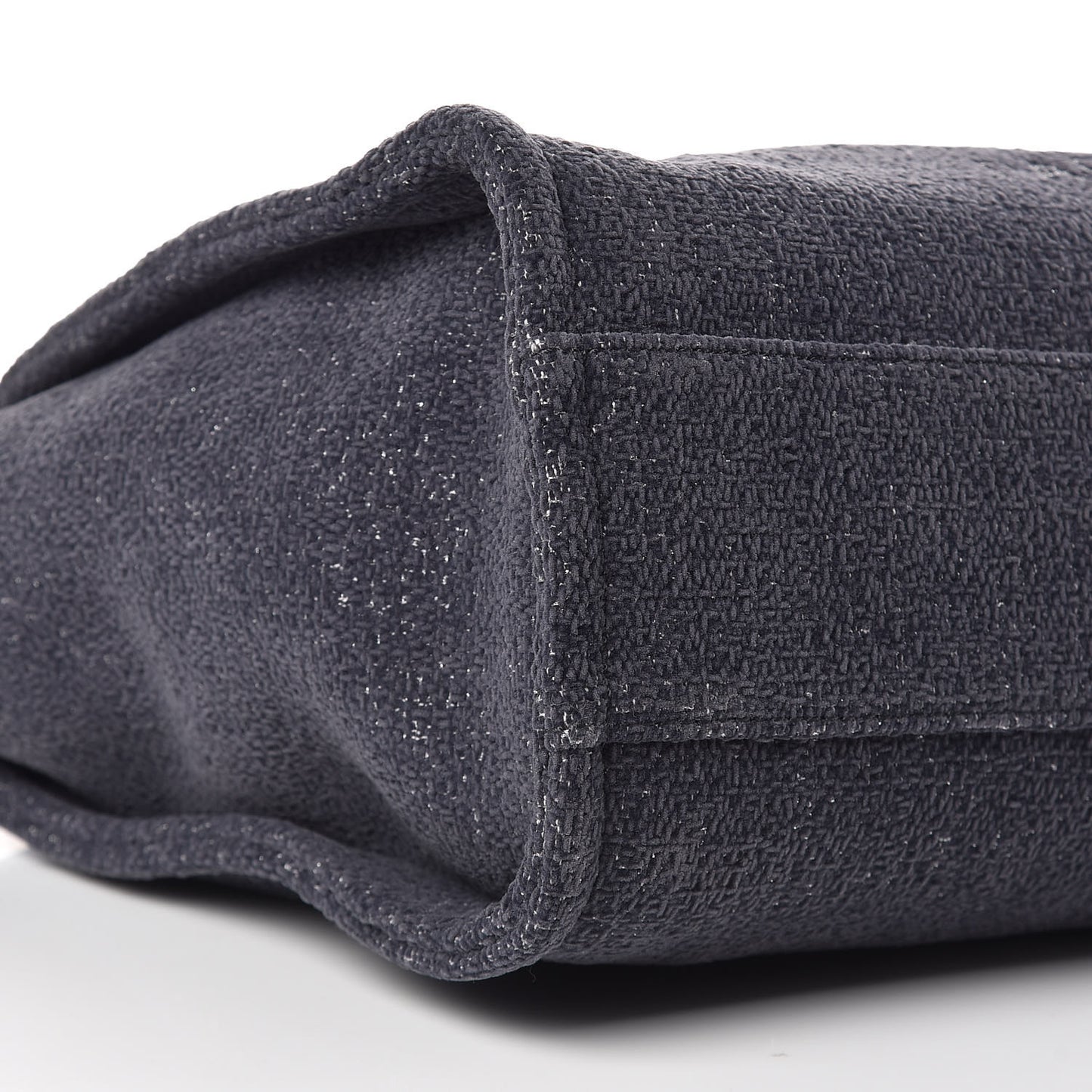 Lurex Boucle Small Deauville Tote Grey