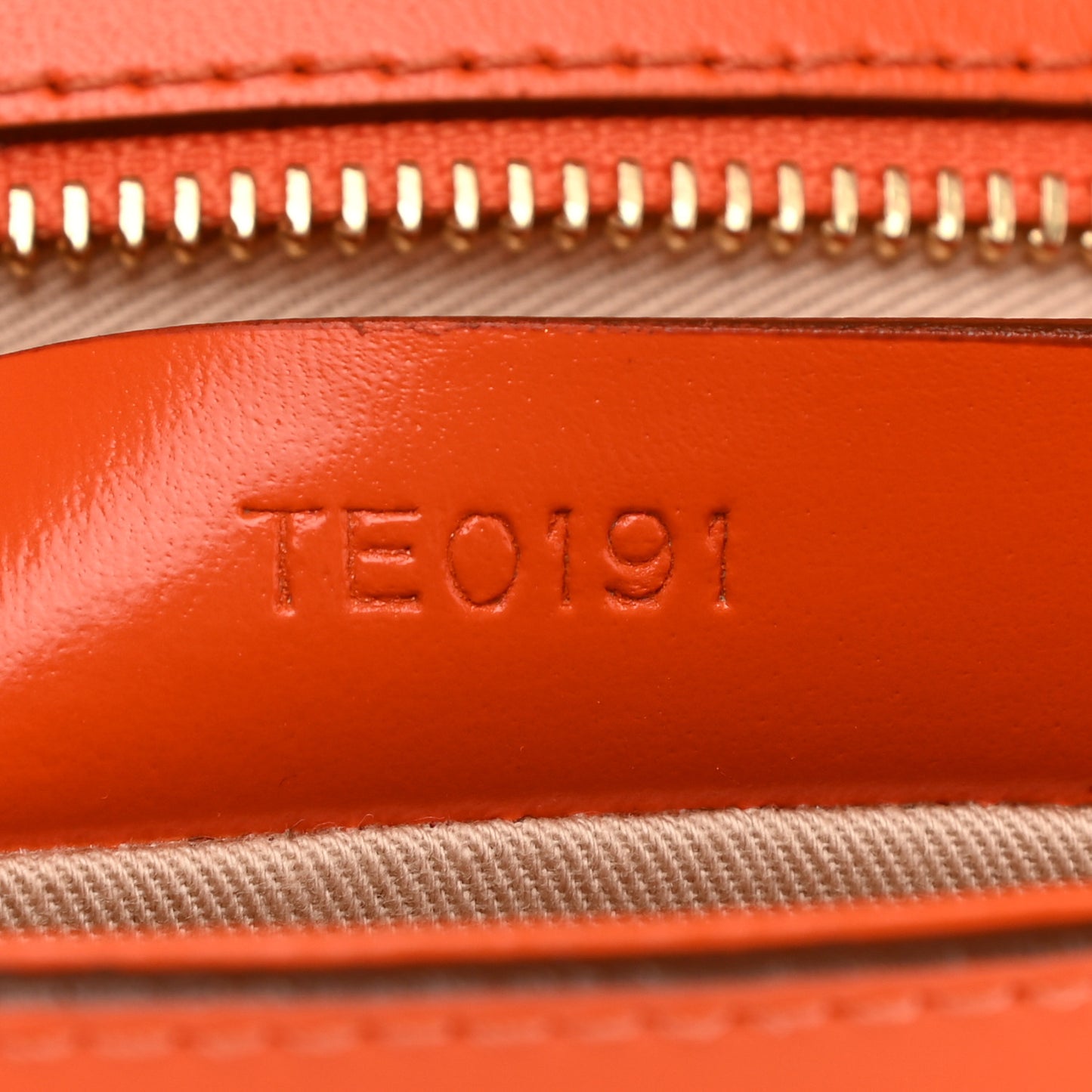 Calfskin Antigona Evening Clutch Orange