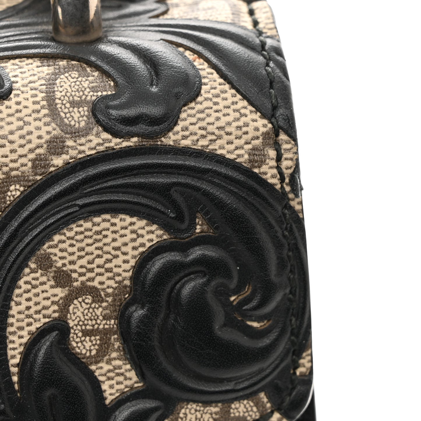 GG Supreme Monogram Arabesque Small Dionysus Shoulder Bag Black