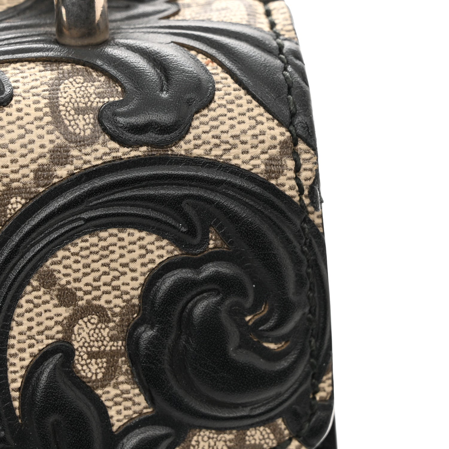 Gucci GG Supreme Monogram Arabesque Small Dionysus Shoulder Bag Black 12 of 13
