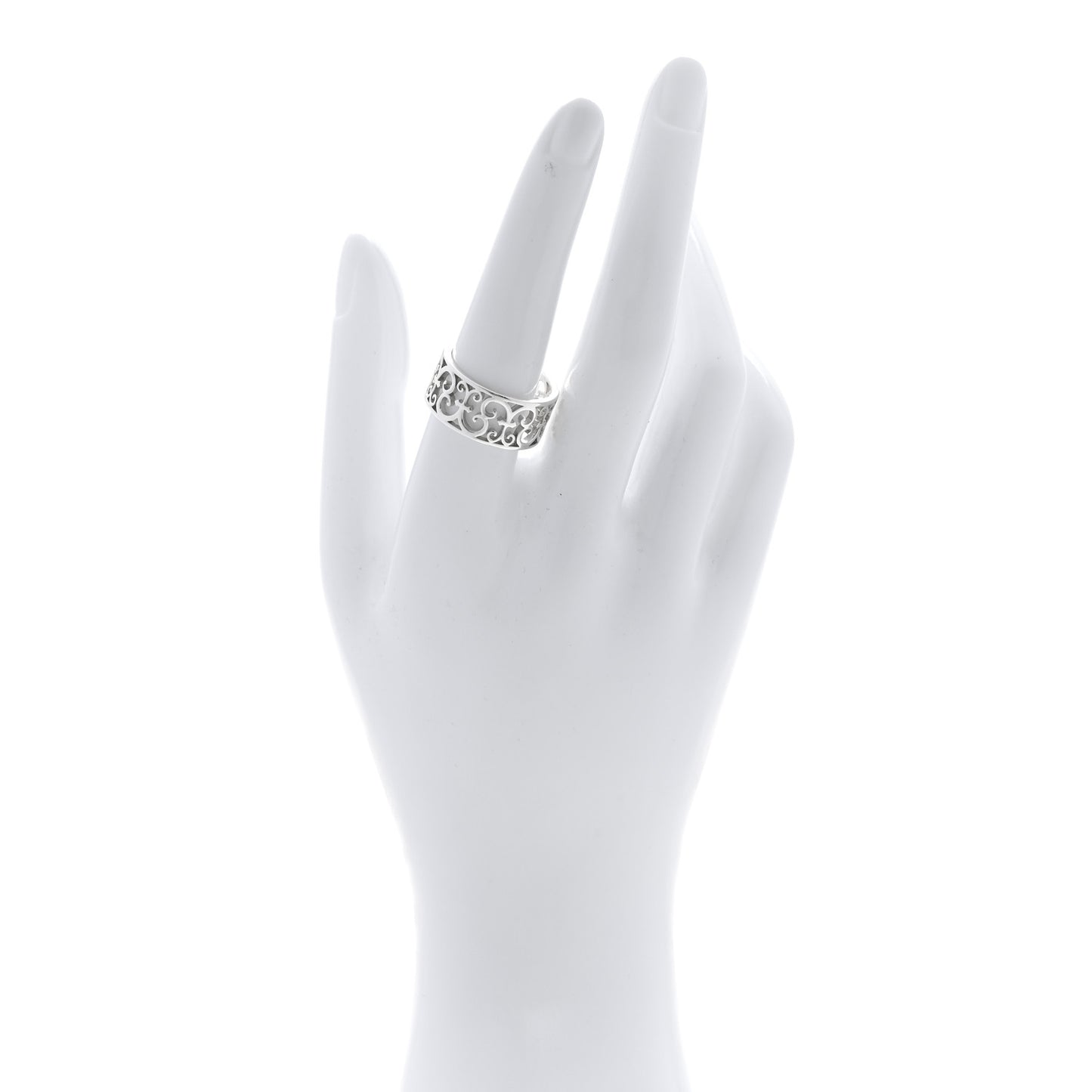Sterling Silver Wide Enchant Ring 58 8.25