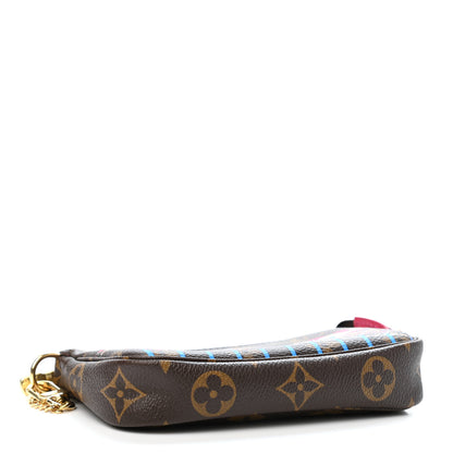 Louis Vuitton Monogram 2020 Christmas Animation Roller Coaster Mini Pochette Accessories Pivoine 3 of 4