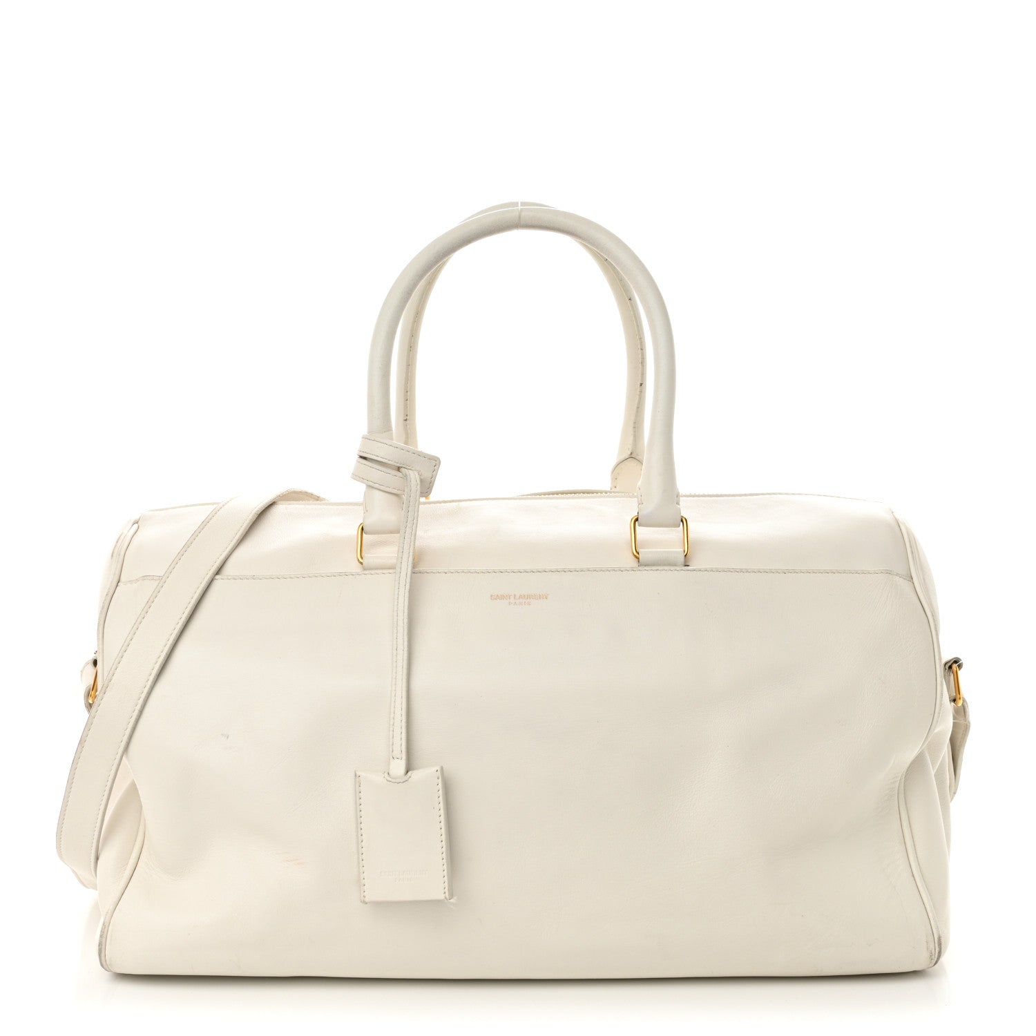 Saint Laurent Calfskin Classic Duffle 12 Bag White 1 of 23
