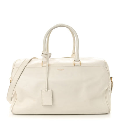 Saint Laurent Calfskin Classic Duffle 12 Bag White 1 of 23
