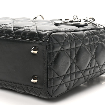 Christian Dior Lambskin Cannage Small Lucky Badges My Lady Dior Black 10 of 10