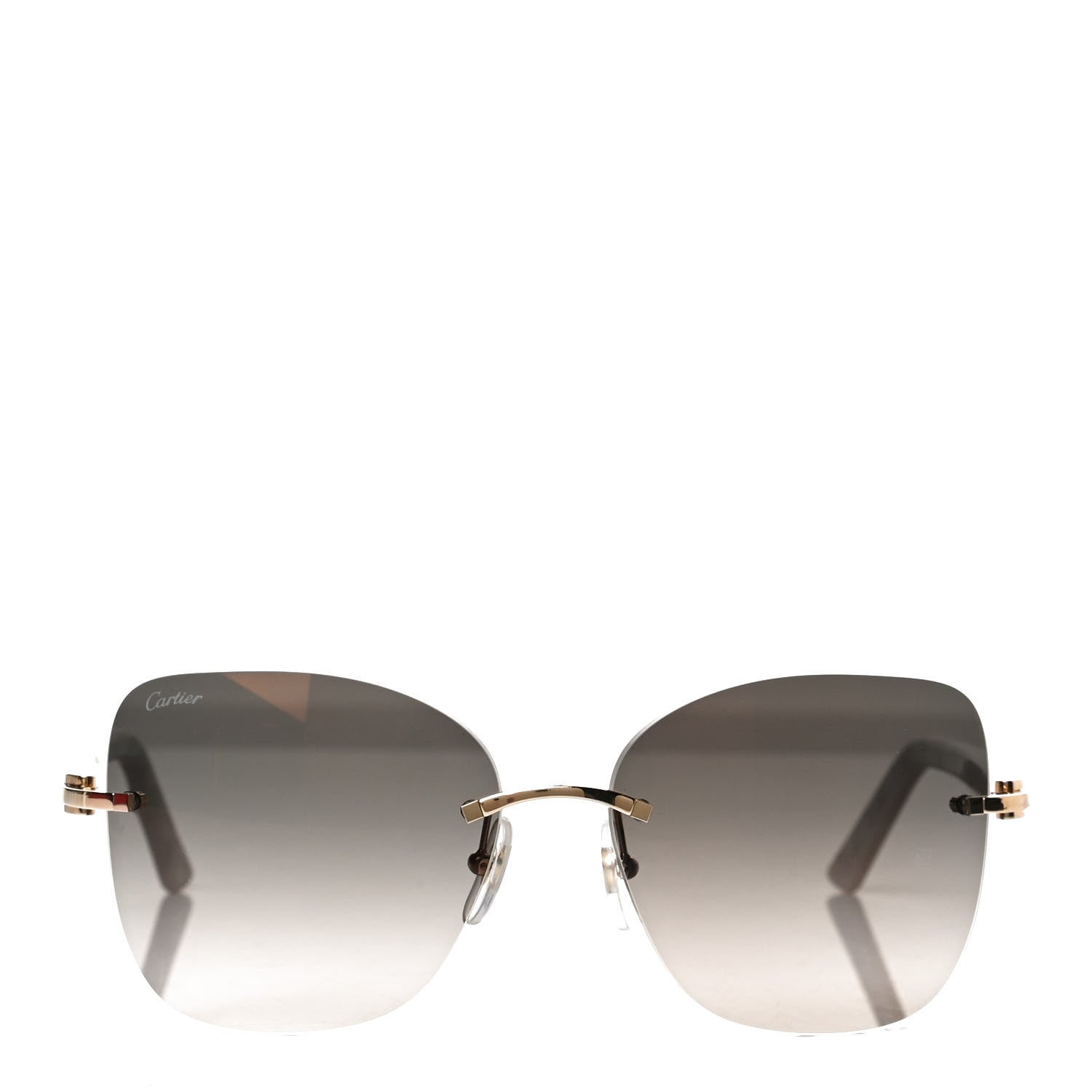 Cartier Mother of Pearl Sunglasses CT001RS Gold White 3 of 16