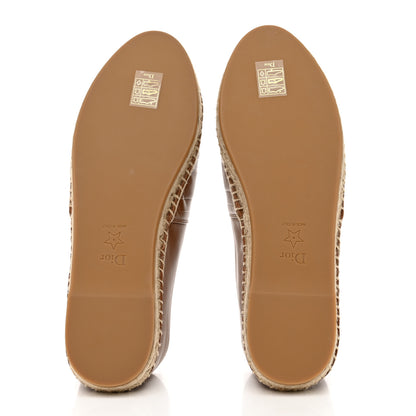 Christian Dior Lambskin Granville Espadrille 39 Golden Saddle 5 of 9