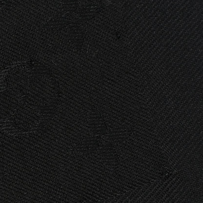 Louis Vuitton LOUIS VUITTON Silk Wool Monogram Teddy Shawl Black 7 of 8