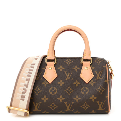 Louis Vuitton Monogram Speedy Bandouliere 20 Beige 1 of 10