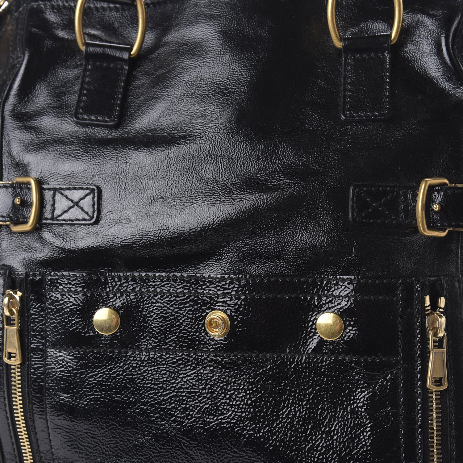 Saint Laurent Patent Medium Downtown Black 10 of 10