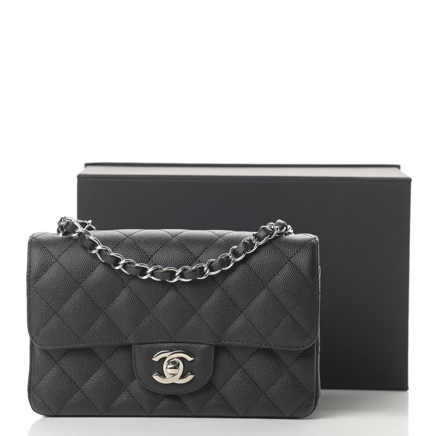 Chanel Caviar Quilted Mini Rectangular Flap Black 13 of 13