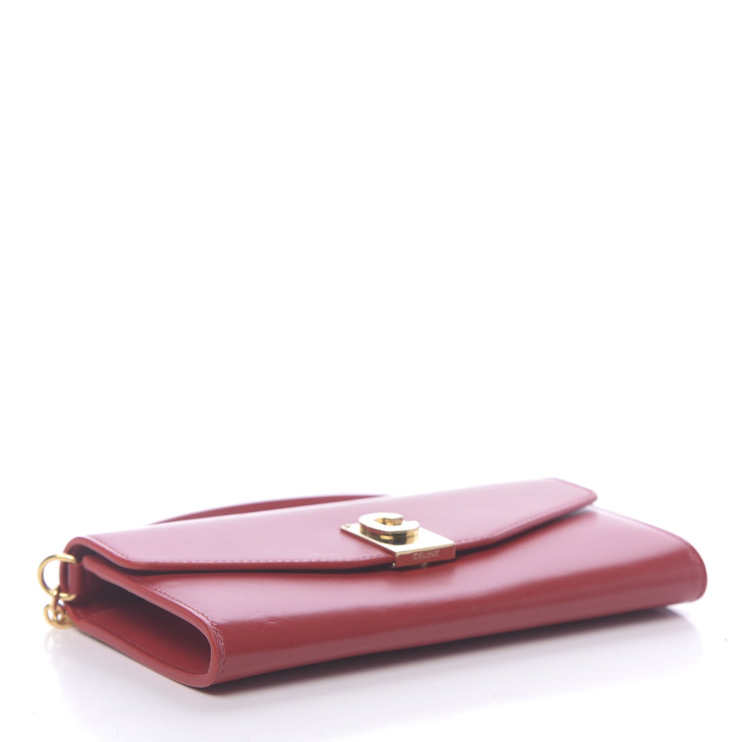 Calfskin C Wallet On Chain Bag Red
