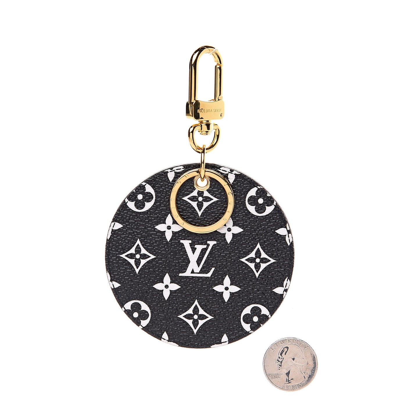 Monogram Giant Crafty Illustre Bag Charm Key Ring Crème Caramel