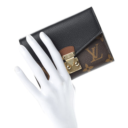 Louis Vuitton Monogram Pallas Compact Wallet NM Black 2 of 8