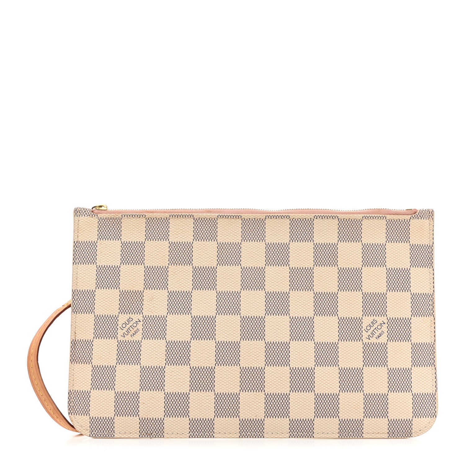 Louis Vuitton Damier Azur Neverfull MM GM Pochette Rose Ballerine 1 of 7