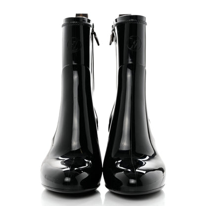 Louis Vuitton Patent Silhouette Ankle Boots 40 Black 2 of 8