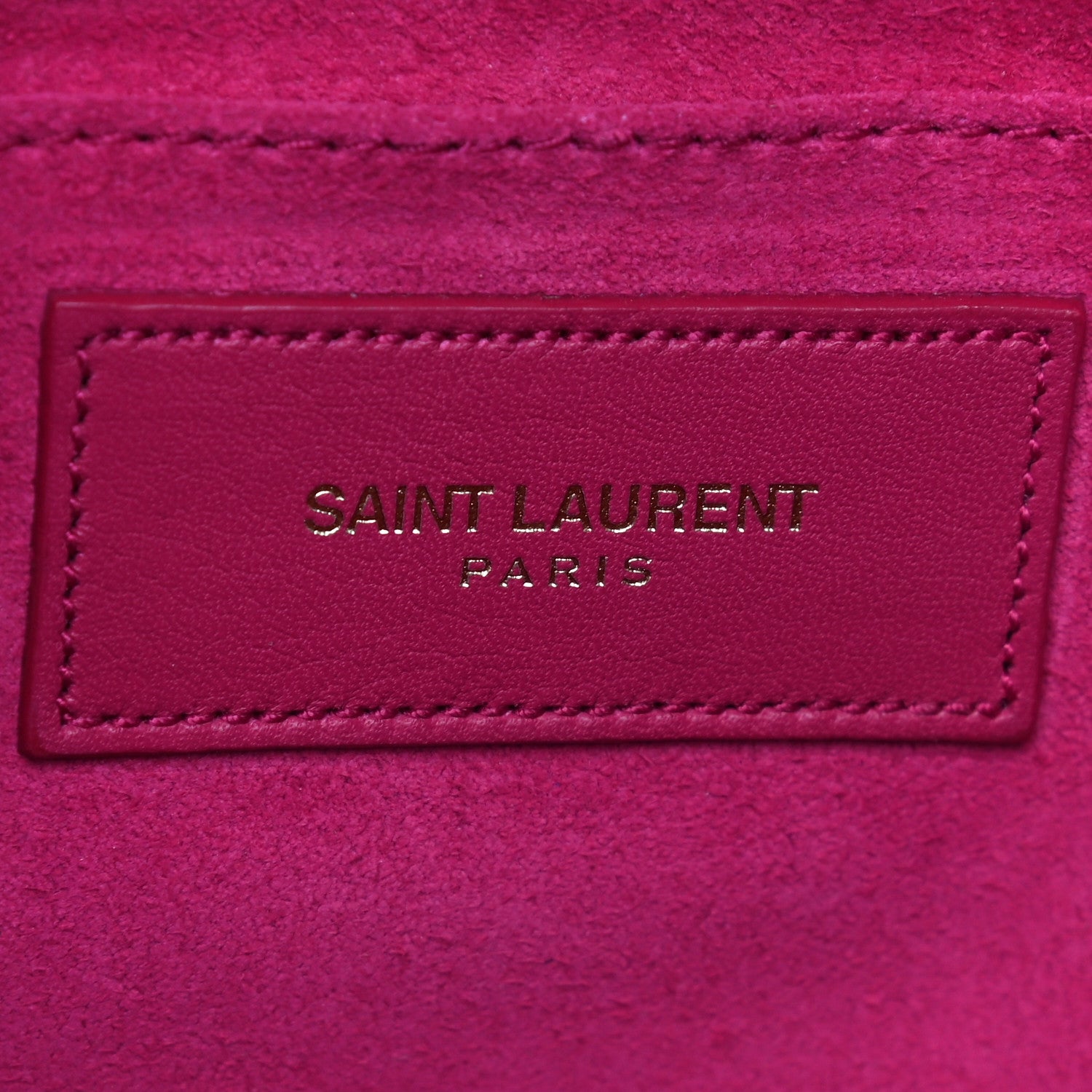 Saint Laurent Calfskin Small Classic Y Satchel Fuchsia 6 of 18