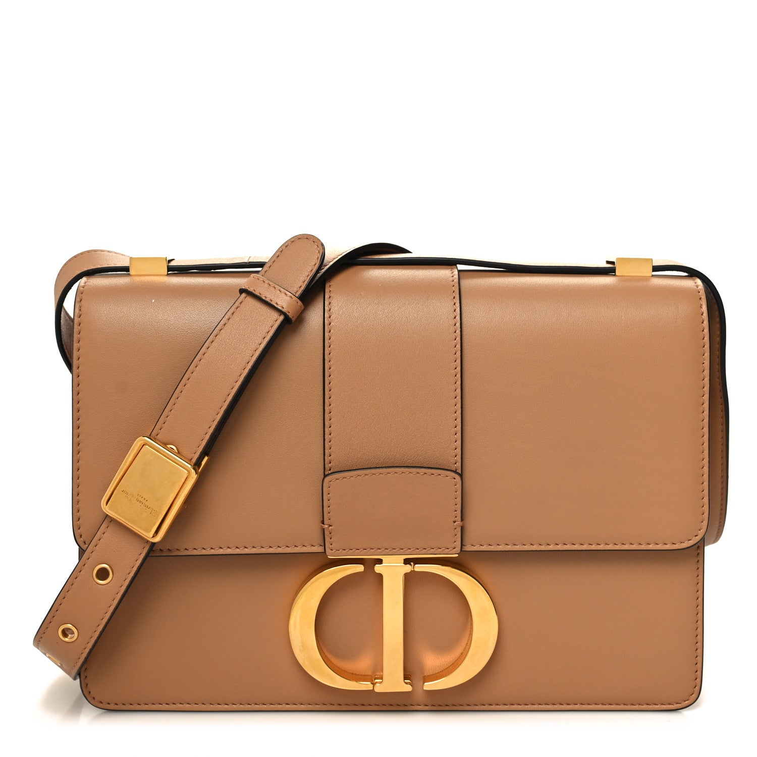 Christian Dior Smooth Calfskin 30 Montaigne Flap Bag Brown 1 of 10