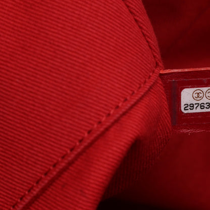 Chanel Mixed Fibers Striped Small Deauville Tote Red 8 of 13