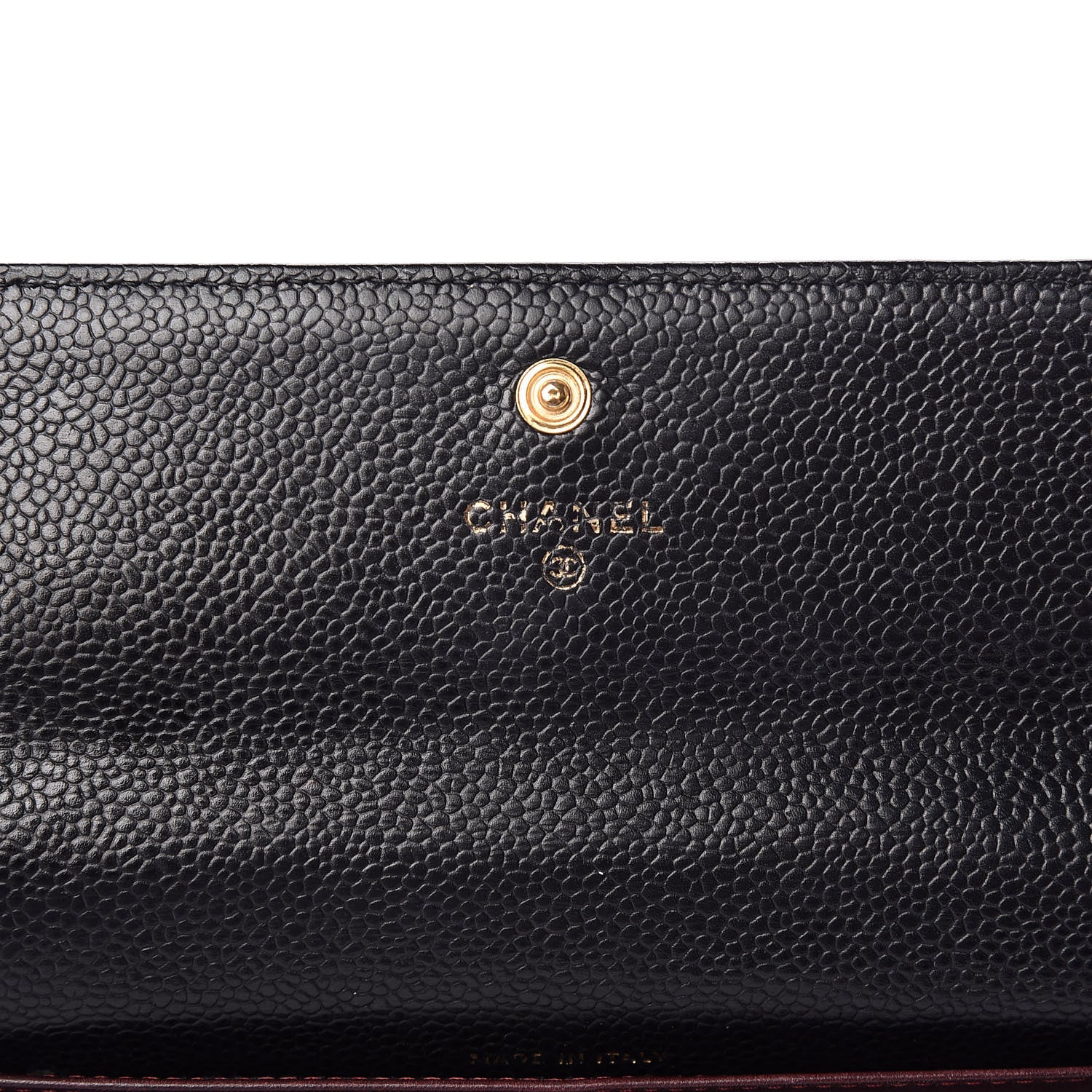 Chanel Caviar Quilted Large Gusset Flap Wallet Black 6 of 13