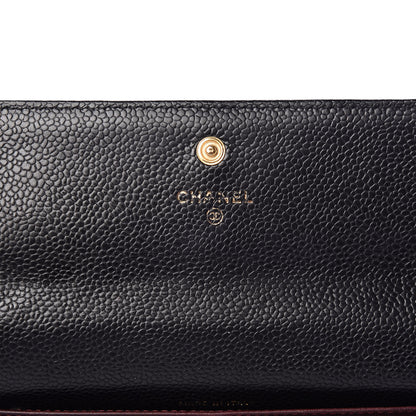 Chanel Caviar Quilted Large Gusset Flap Wallet Black 6 of 13