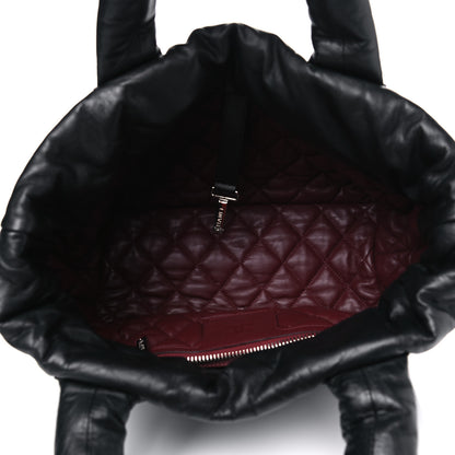 Chanel Lambskin Quilted Small Coco Cocoon Reversible Tote Black 4 of 4