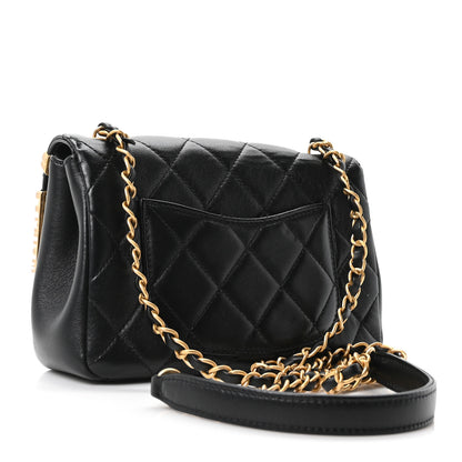 Chanel Lambskin Enamel Strass Quilted Mini Paris Monaco Flap Black 3 of 10