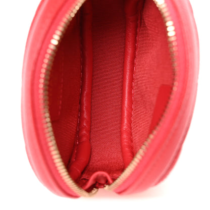 Chanel Caviar Quilted Zip Around Classic Coin Purse Red 5 of 7