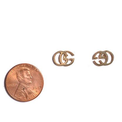 Gucci 18K Yellow Gold GG Tissue Stud Earrings 8 of 12