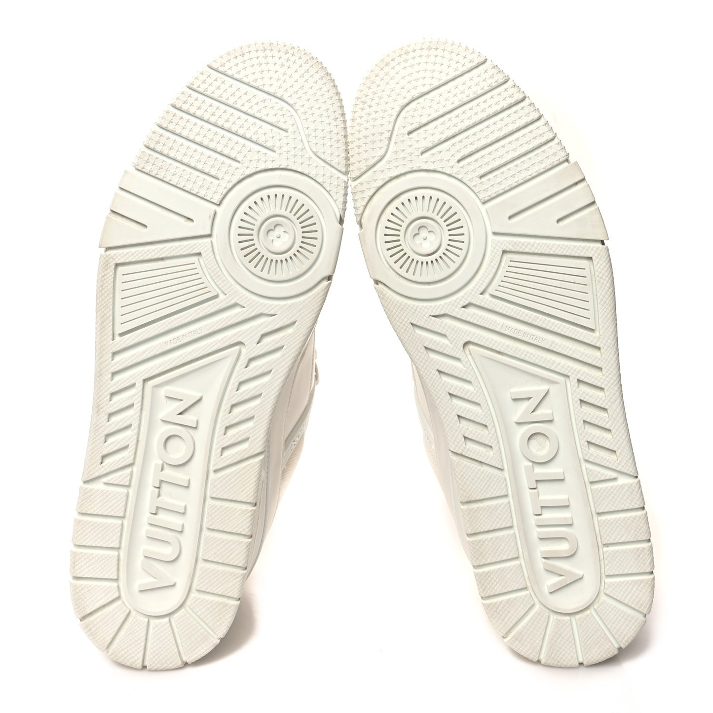 Calfskin Mens LV Trainer Sneakers 9.5 White