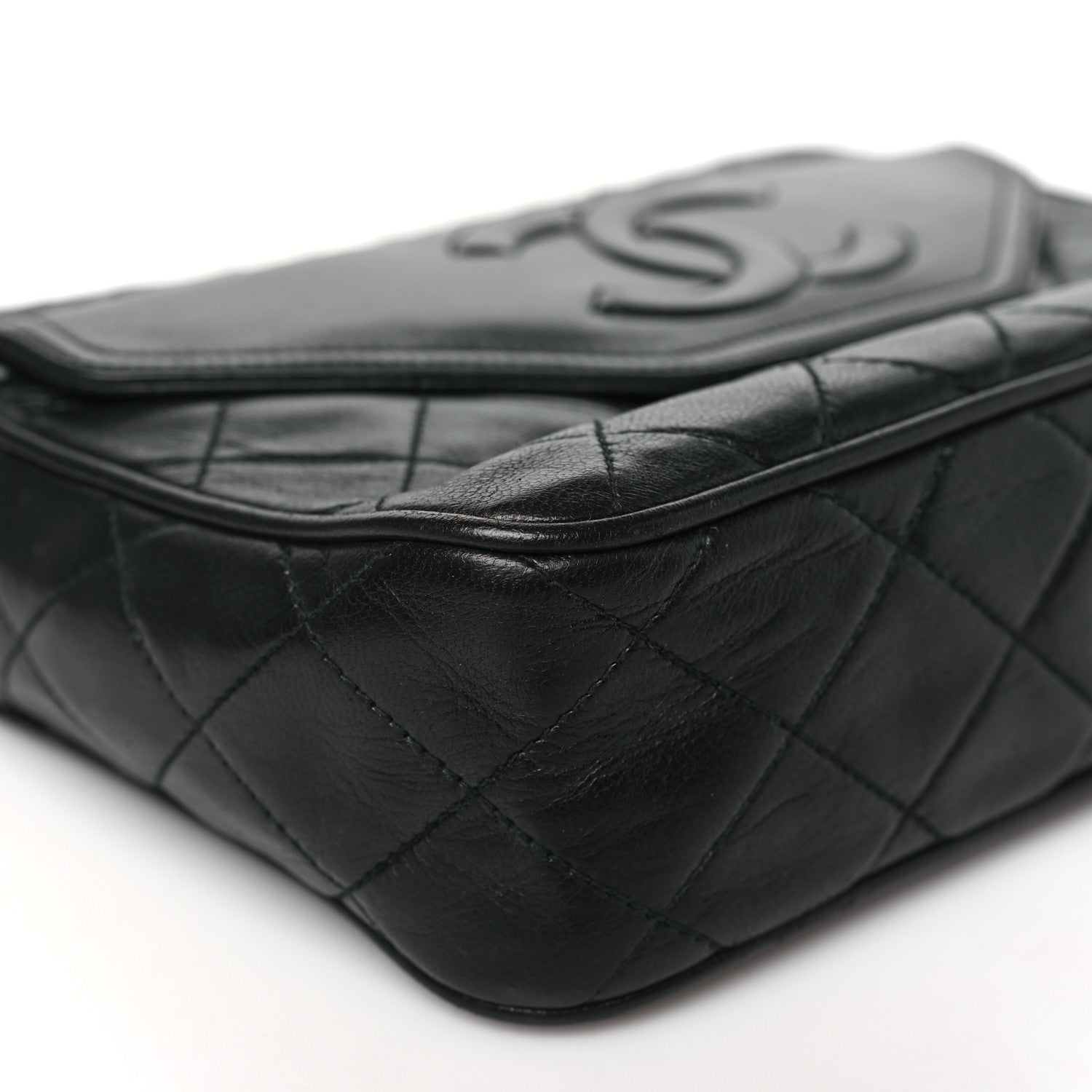 Chanel Lambskin Quilted Tassel Camera Case Black 10 of 11