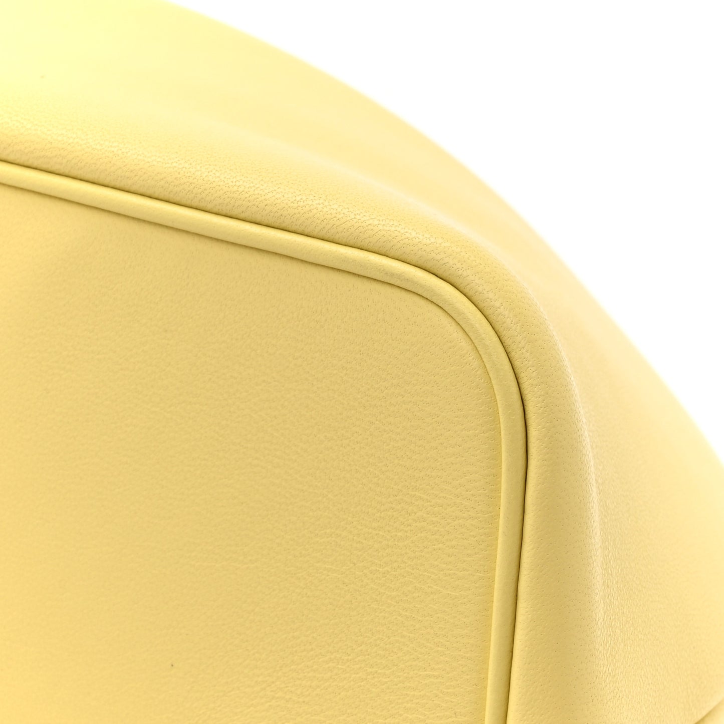 Calfskin Le Calino Ring Top Handle Bag Pale Yellow