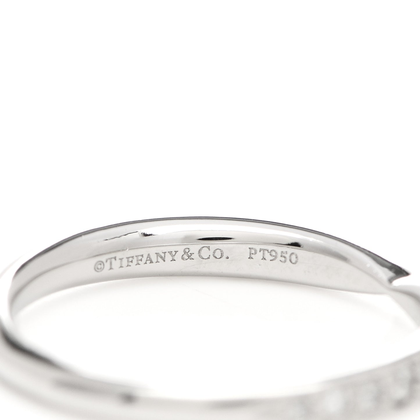 Platinum Diamond Harmony Bead-Set Band Ring 48 4.5