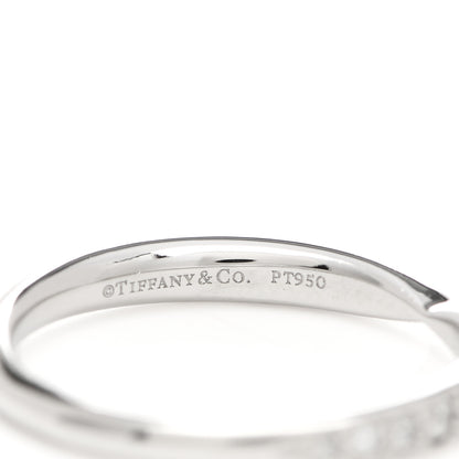 Tiffany Platinum Diamond Harmony Bead-Set Band Ring 48 4.5 4 of 5