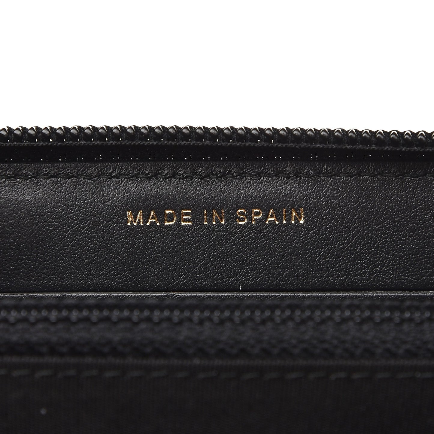 Caviar Quilted Boy Small Zip Around Wallet Black