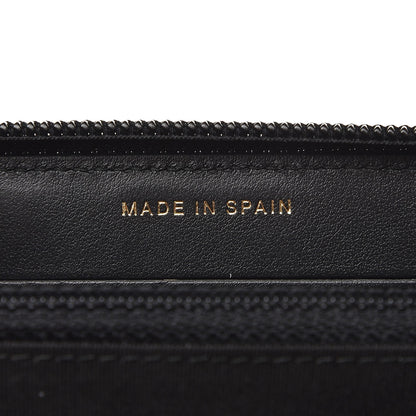 Chanel Caviar Quilted Boy Small Zip Around Wallet Black 8 of 9