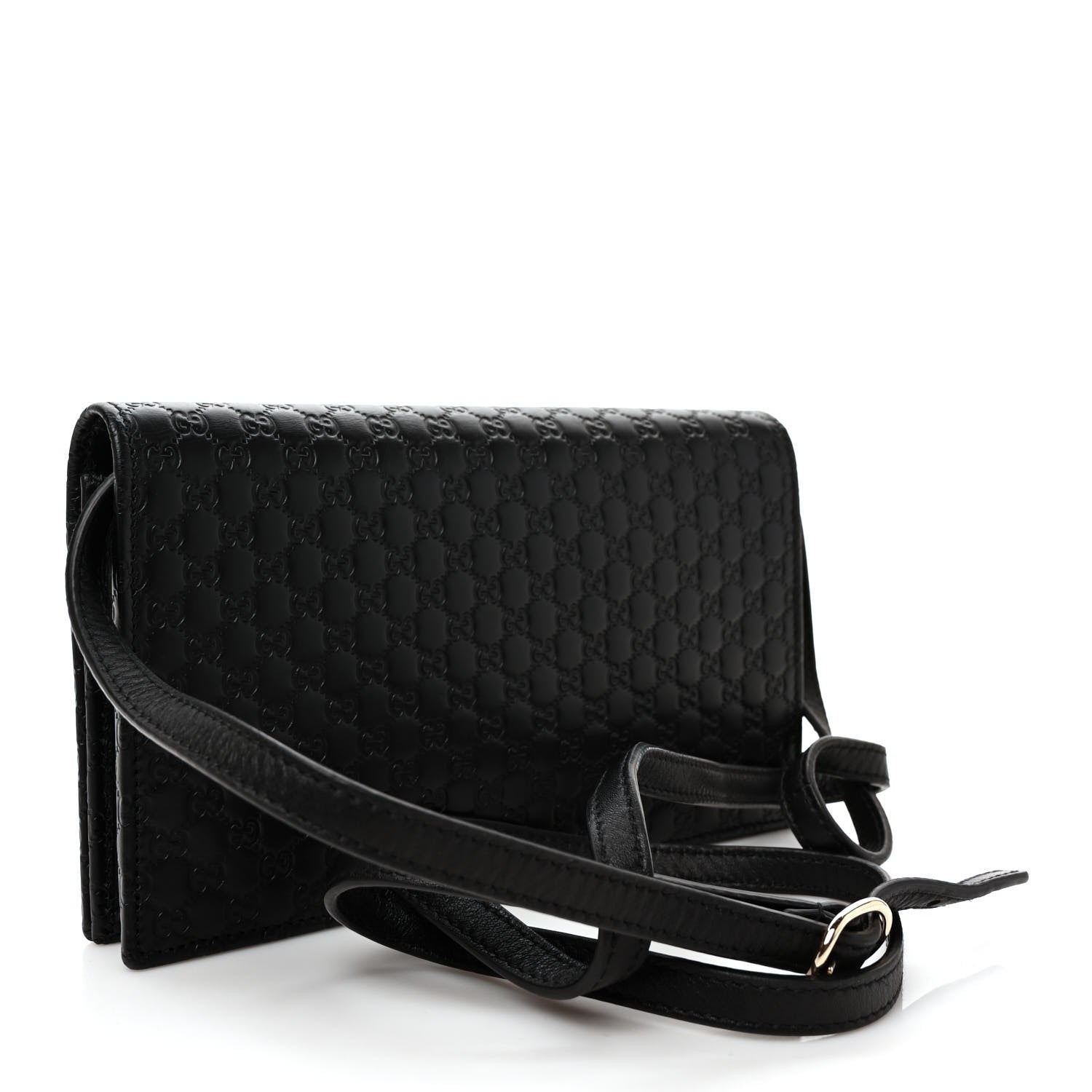 Gucci Microguccissima Crossbody Wallet Black 4 of 12