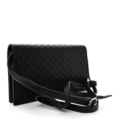 Gucci Microguccissima Crossbody Wallet Black 4 of 12