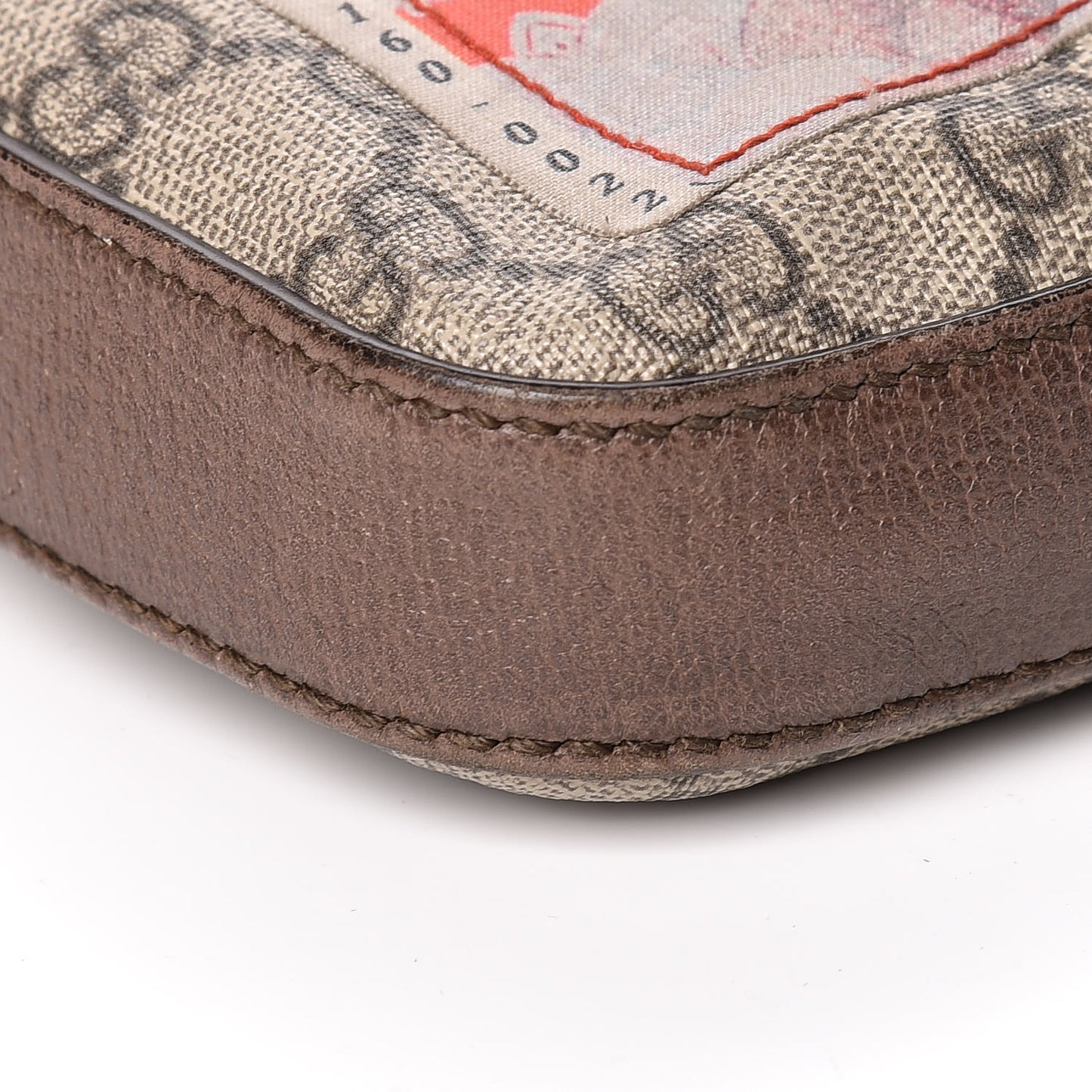 Soft GG Supreme Monogram Courrier Web Medium Flat Messenger Bag Beige New Acero Multicolor