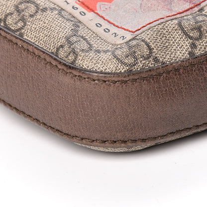 Gucci Soft GG Supreme Monogram Courrier Web Medium Flat Messenger Bag Beige New Acero Multicolor 9 of 12