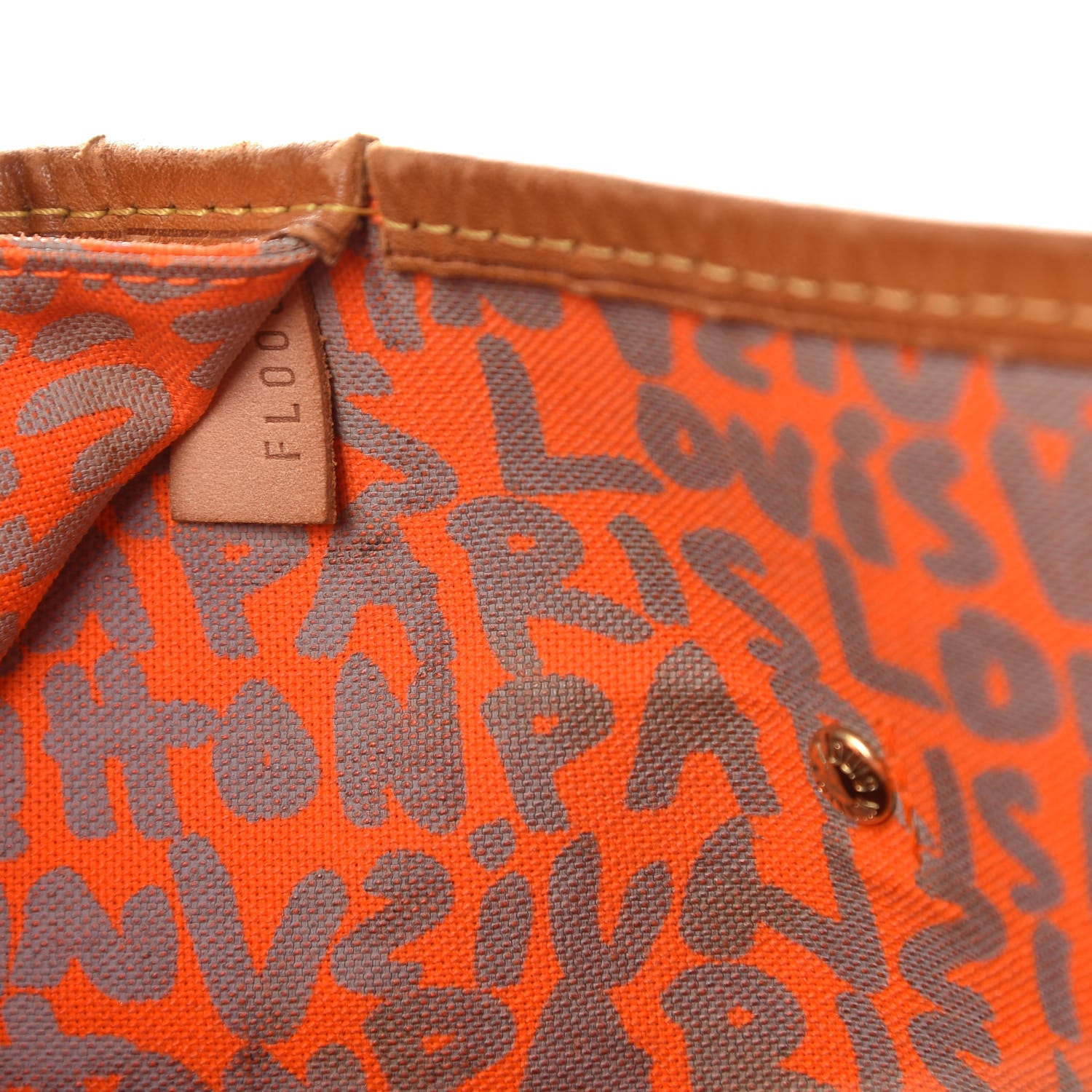 Louis Vuitton Monogram Graffiti Neverfull GM Orange 9 of 12