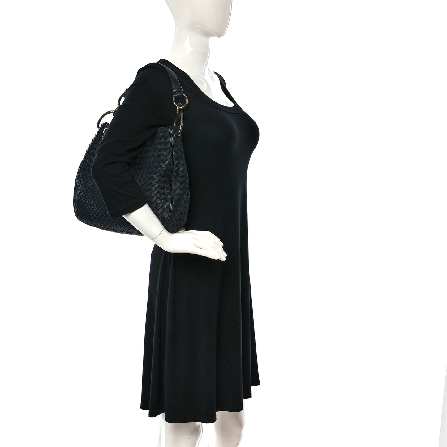 Nappa Intrecciato Small Loop Light Tourmaline