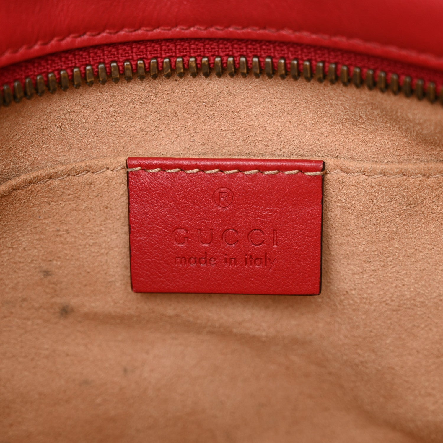 Gucci Calfskin Matelasse Small GG Marmont Chain Shoulder Bag Hibiscus Red 6 of 17