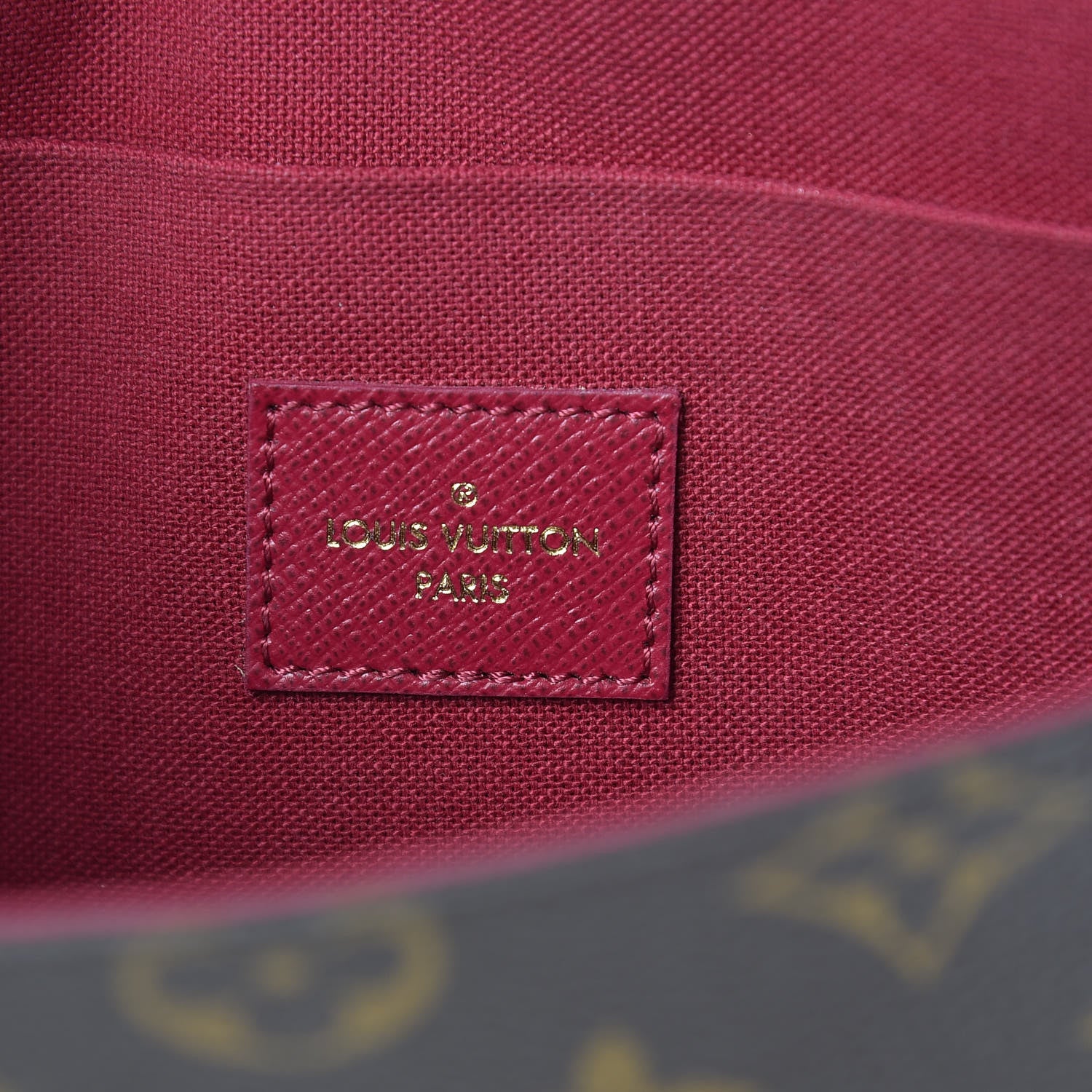 Louis Vuitton Monogram Pochette Felicie Chain Wallet Fuchsia 4 of 12