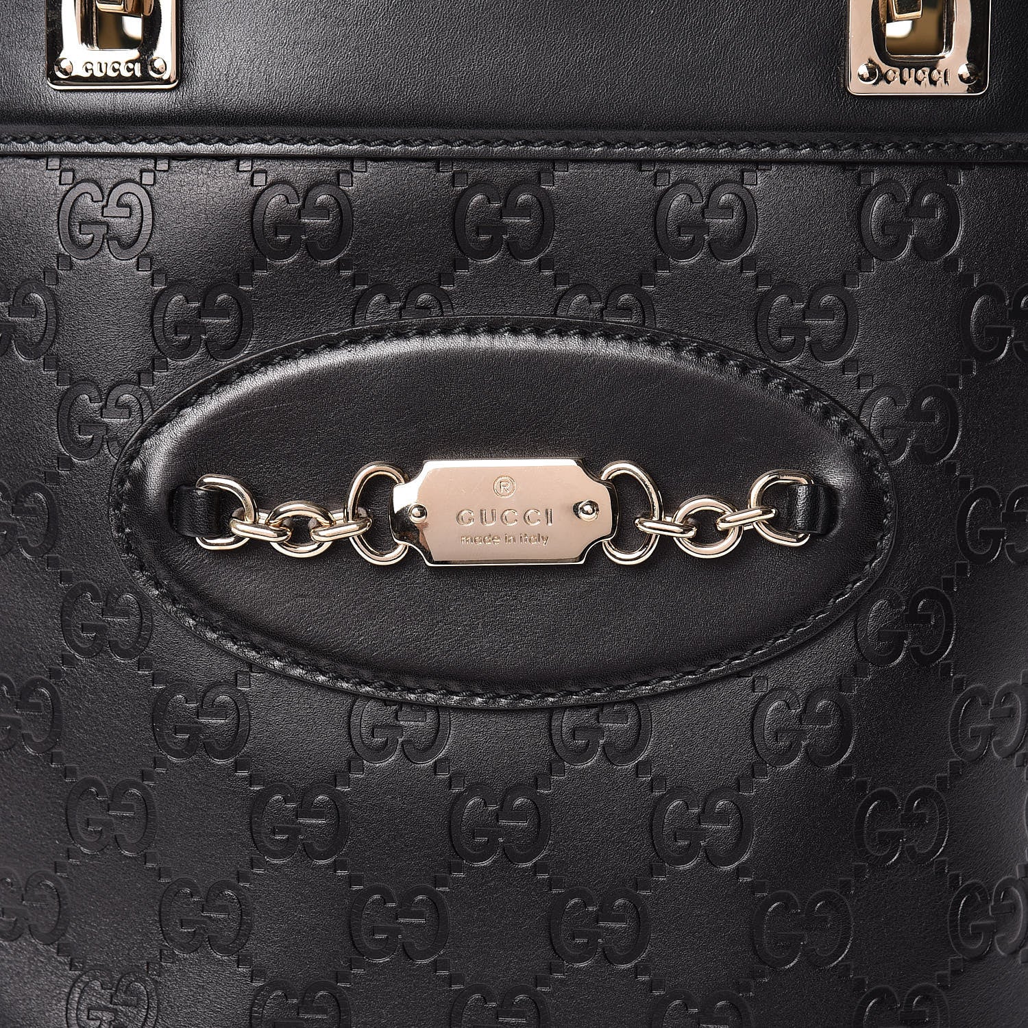 Gucci Guccissima Small Punch Tote Black 8 of 12