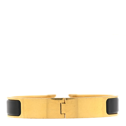 Hermes Enamel Narrow Clic Clac H Bracelet PM Black 3 of 4