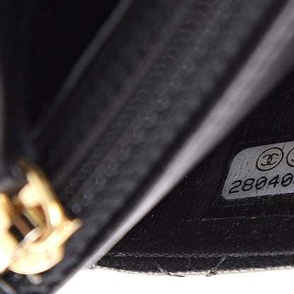 Chanel Lambskin Quilted Egyptian Amulet Wallet On Chain WOC Black 8 of 13